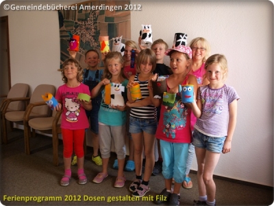 Ferienprogramm 2012 Dosen gestalten mit Filz_27