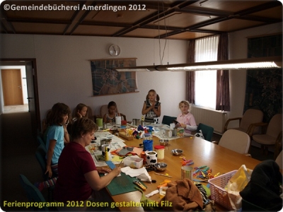 Ferienprogramm 2012 Dosen gestalten mit Filz_44