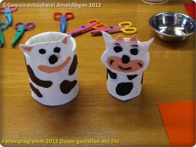 Ferienprogramm 2012 Dosen gestalten mit Filz_51