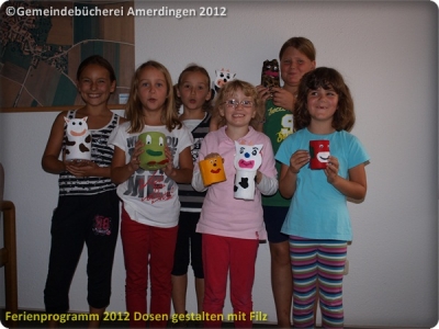 Ferienprogramm 2012 Dosen gestalten mit Filz_62